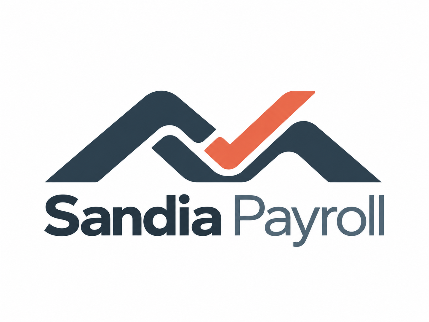 Sandia Payroll mountain and checkmark logo